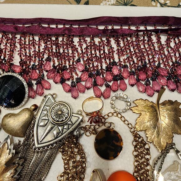 Vintage - Modern Jewelry Lot 2.5+ Lb Wear Repair Craft Upcycle AS IS Mixed Style - Picture 3 of 16
